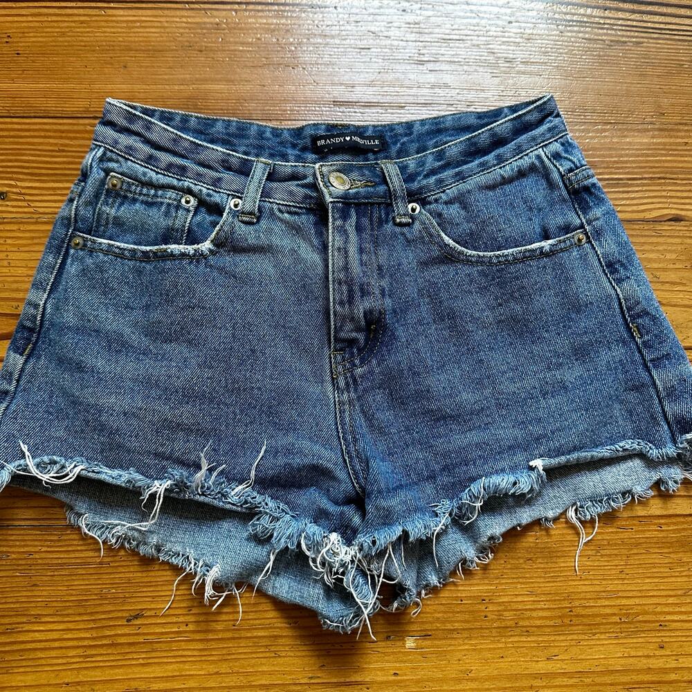 Brandy Melville medium‎ wash demin cutoff shorts SIZE S